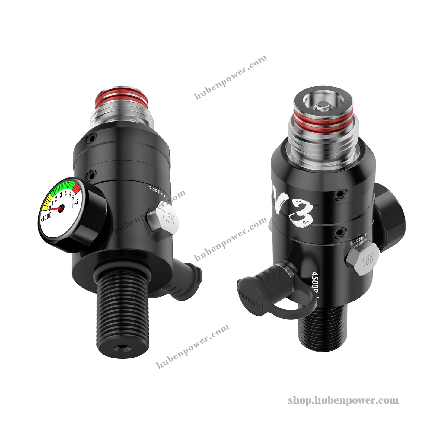 Huben Power Cricket - V3 4500psi Regulator Professional paintball competition Stainless steel Rotatable Bonnet 5/8 - 18UNF - HubenPower