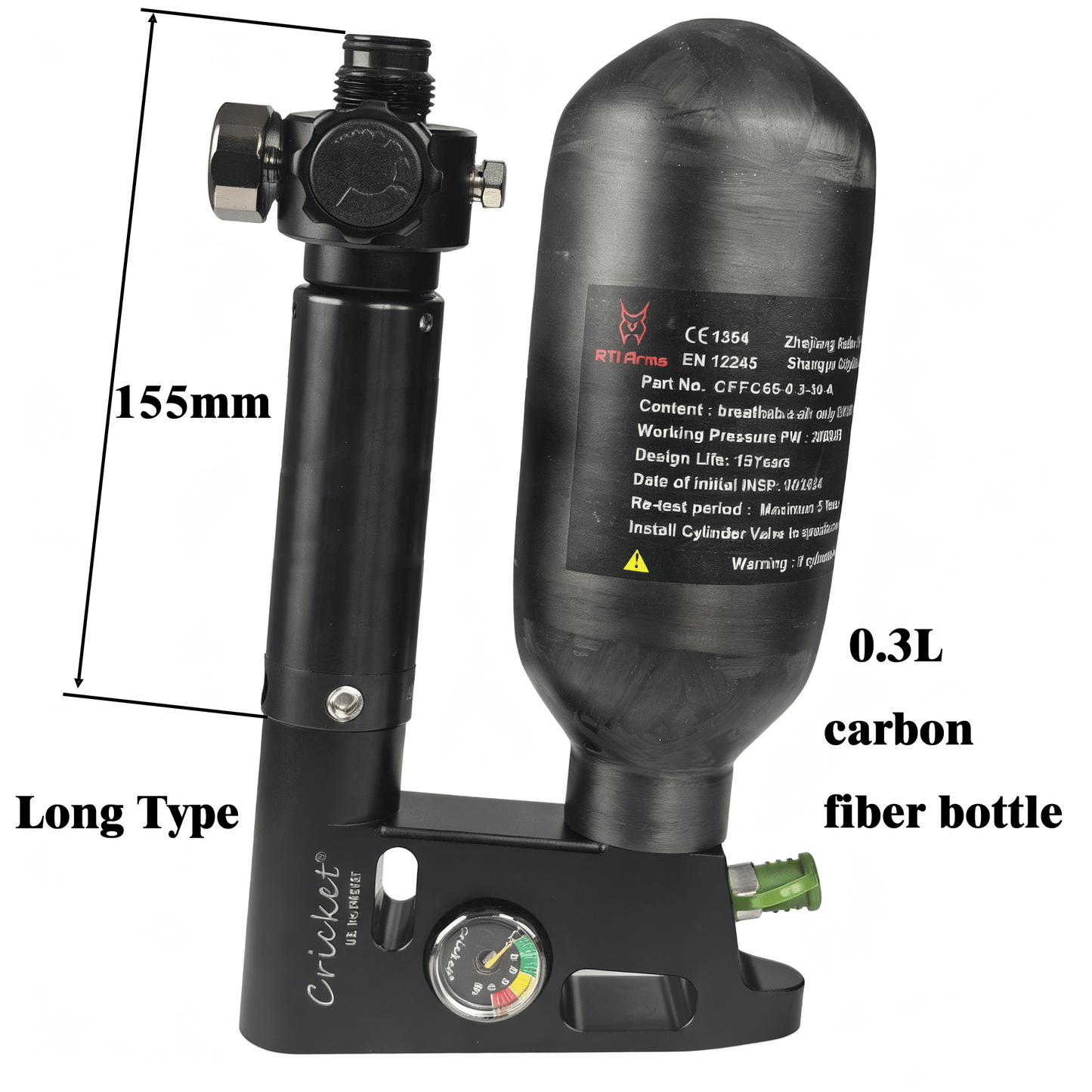 HubenPower Cricket - U - ASF U - type M18*1.5 PCP Airsoft Paintball Regulator - HubenPower