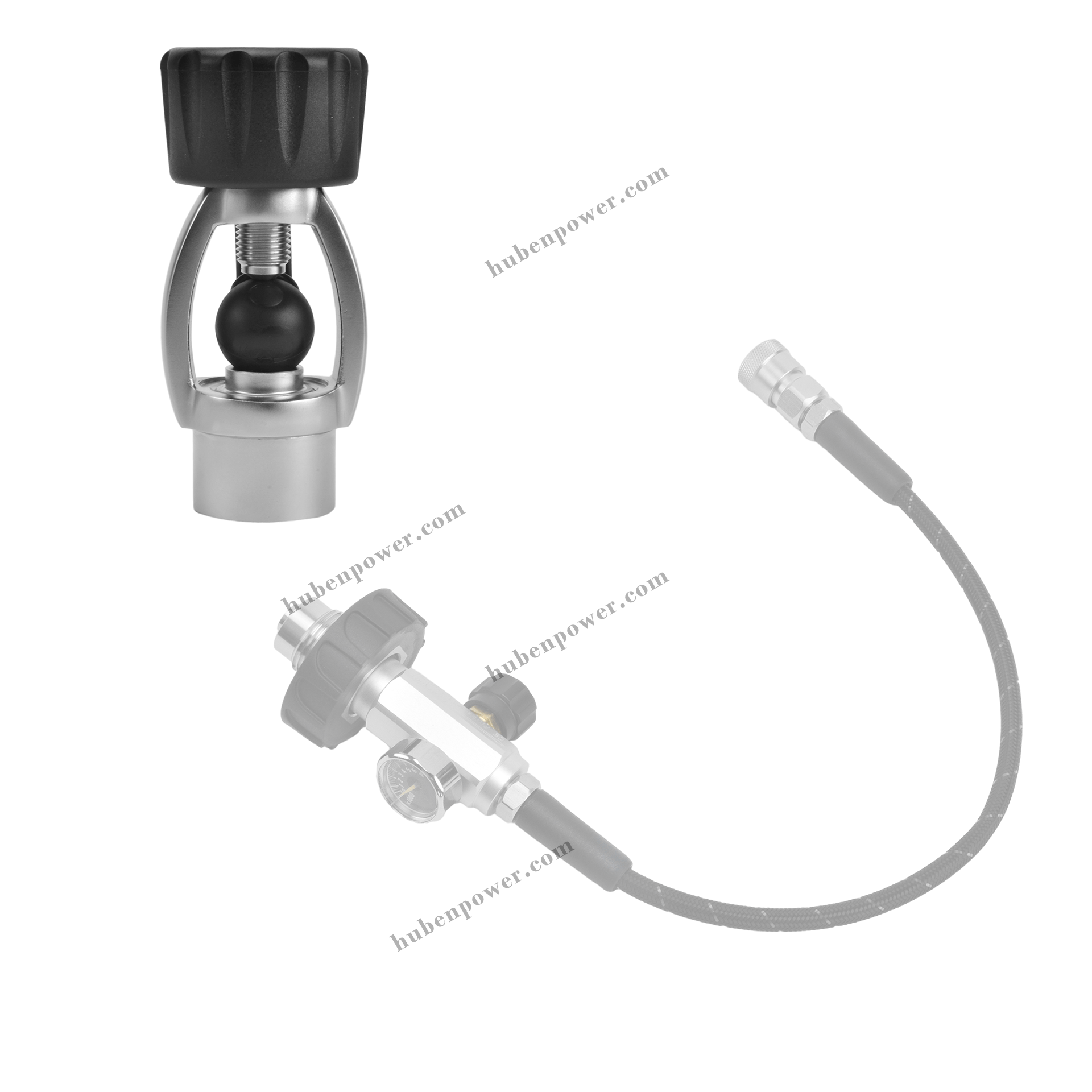 HubenPower DIN to Yoke Adapter Adapts SCUBA tank’s yoke or K - Valve to DIN - HubenPower