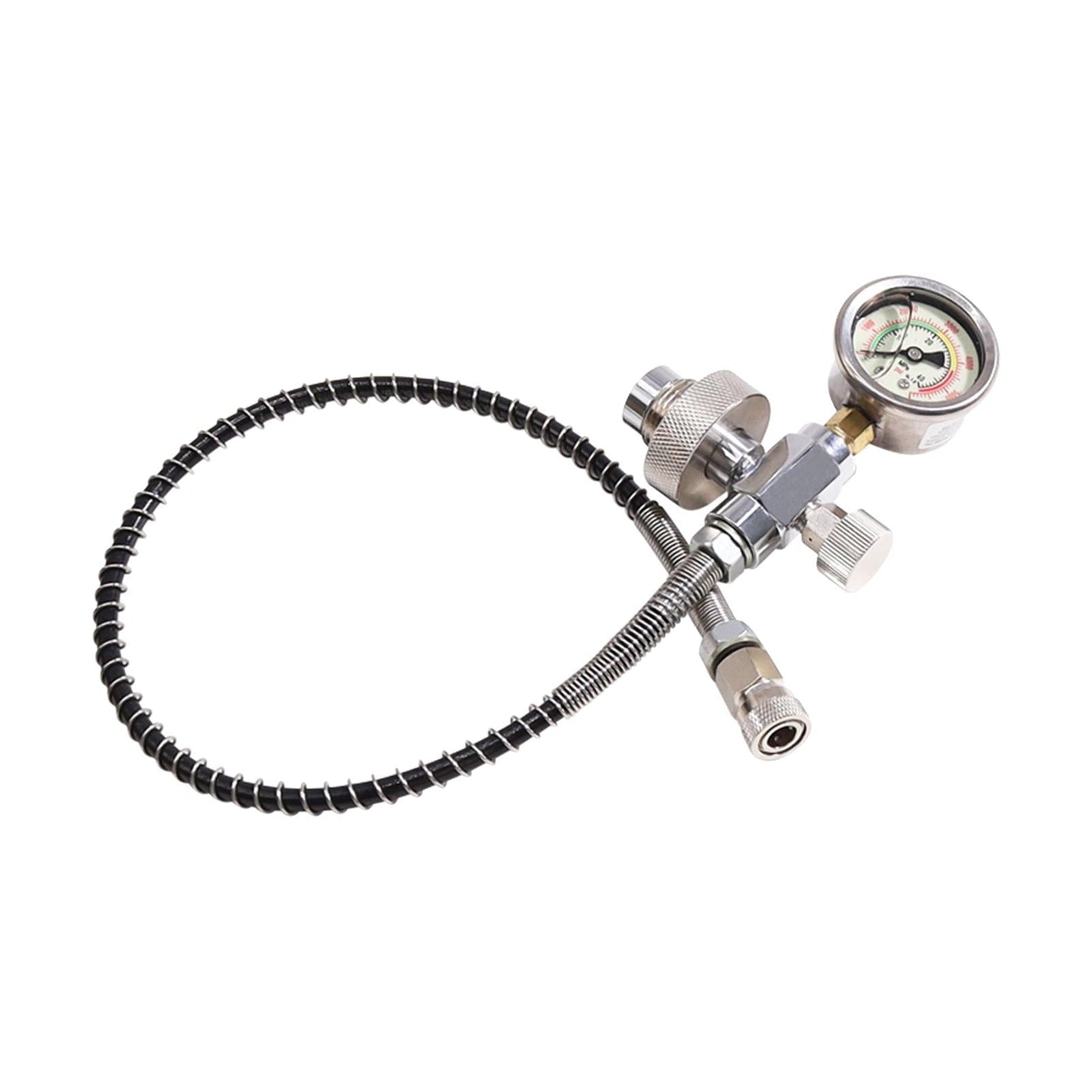 HubenPower DIN - V2 Refill System Connector with large pressure gauge - HubenPower