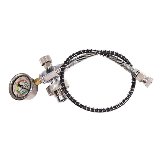 HubenPower DIN - V2 Refill System Connector with large pressure gauge - HubenPower