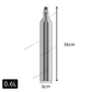 0.6L Soda pin Valve Cylinder CO2 Stream sparkling water makers for Soda Makers - HubenPower