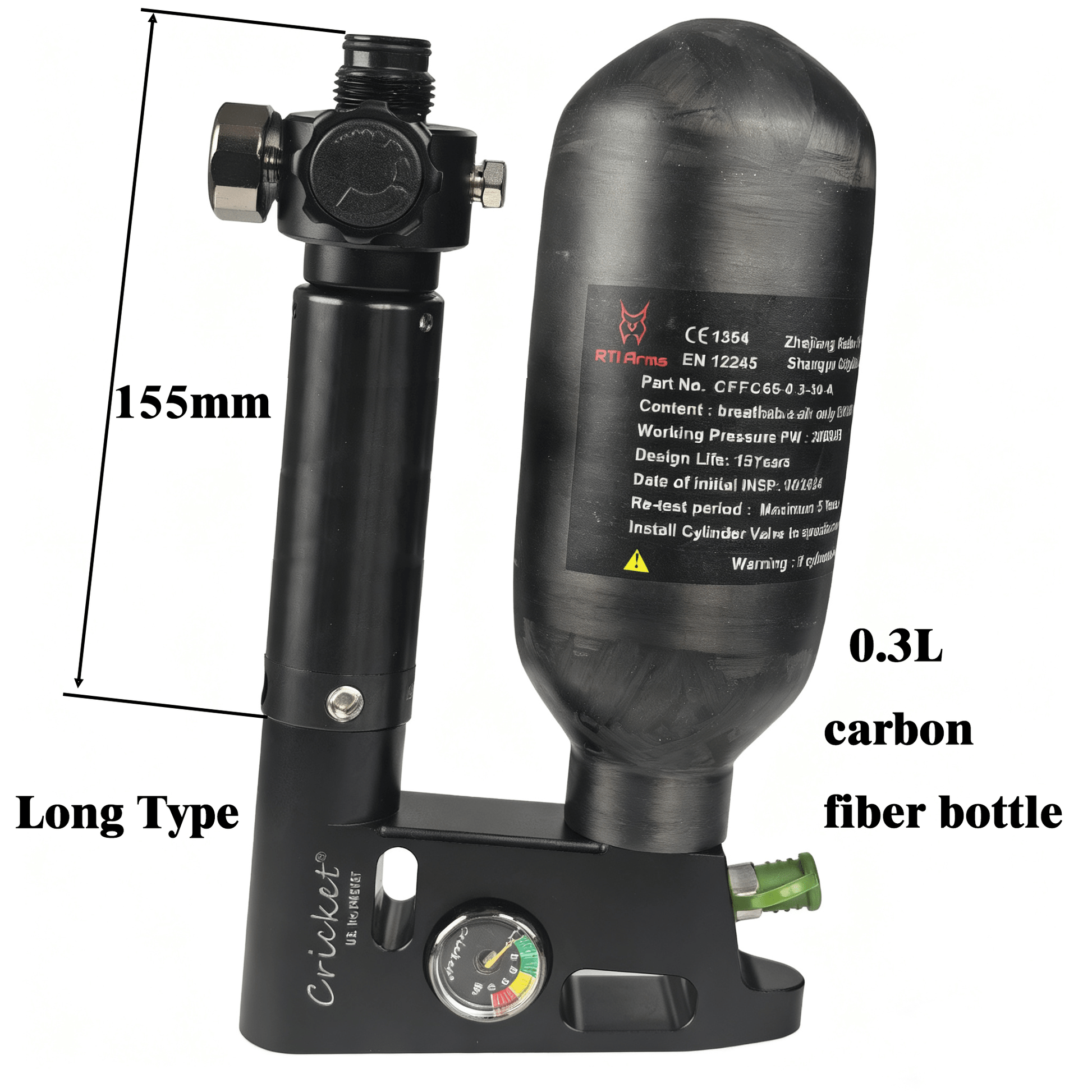 HubenPower Cricket - U - ASF U - type M18*1.5 PCP Airsoft Paintball Regulator - HubenPower