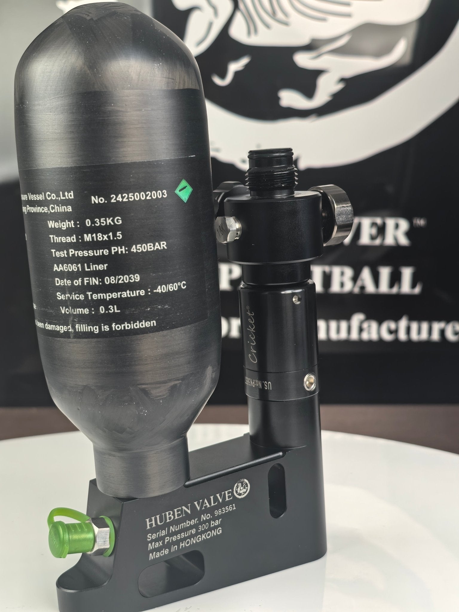 HubenPower Cricket - U - ASF U - type M18*1.5 PCP Airsoft Paintball Regulator - HubenPower