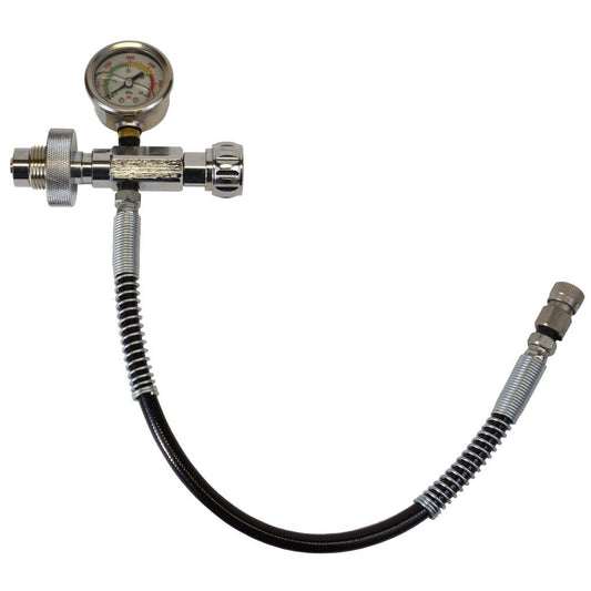 HubenPower DIN - V2 Refill System Connector with large pressure gauge - HubenPower