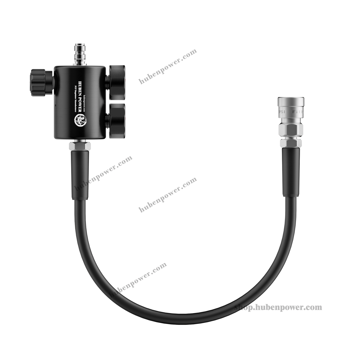 HubenPower Externally Adjustable Inline PCP Regulator with Hose - HubenPower