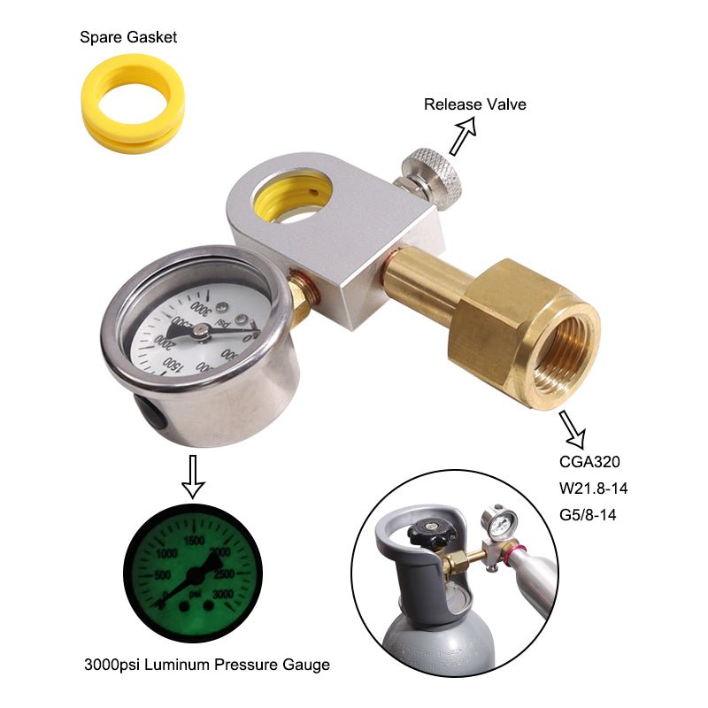 Soda Quick connect Adapter CO2 SodaStream Terra, Duo,Art sparkling water makers for SodaStream machine - HubenPower